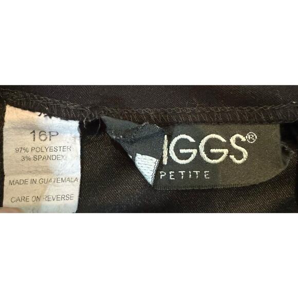 Briggs Petite Black Straight Skirt with Slit 16 P Modest Polyester Spandex - Picture 5 of 7